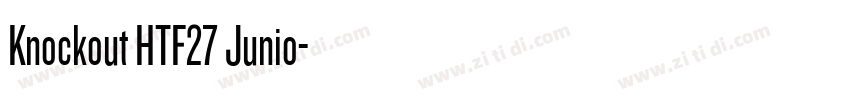 Knockout HTF27 Junio字体转换
